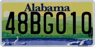 AL license plate 48BG010