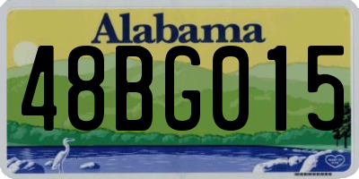 AL license plate 48BG015