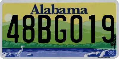 AL license plate 48BG019