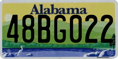 AL license plate 48BG022