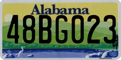 AL license plate 48BG023