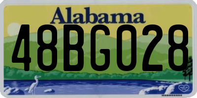 AL license plate 48BG028