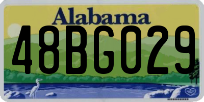 AL license plate 48BG029