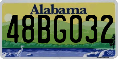 AL license plate 48BG032