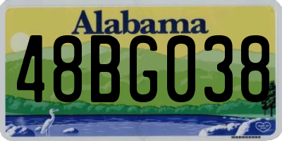 AL license plate 48BG038