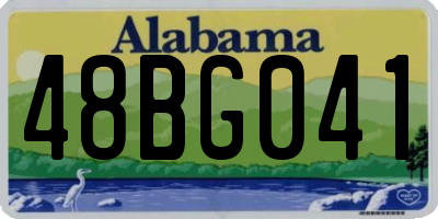 AL license plate 48BG041