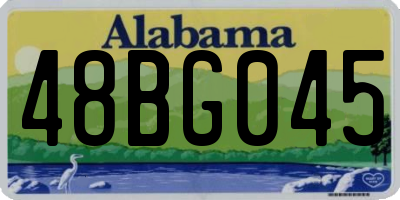 AL license plate 48BG045