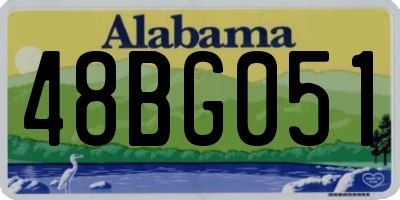 AL license plate 48BG051