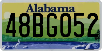 AL license plate 48BG052