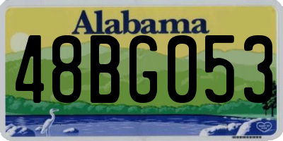 AL license plate 48BG053