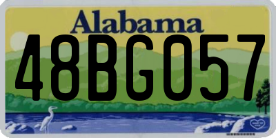 AL license plate 48BG057