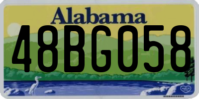 AL license plate 48BG058