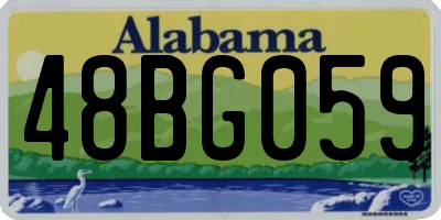 AL license plate 48BG059