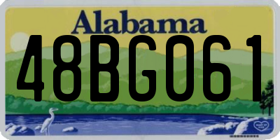 AL license plate 48BG061