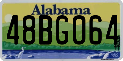 AL license plate 48BG064