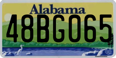 AL license plate 48BG065