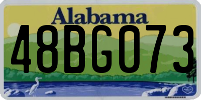 AL license plate 48BG073