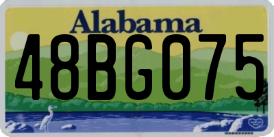 AL license plate 48BG075