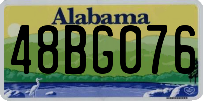 AL license plate 48BG076