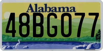 AL license plate 48BG077