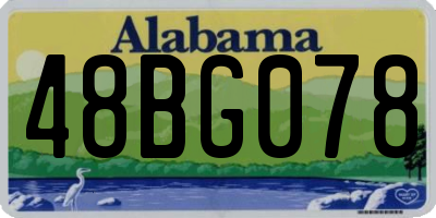 AL license plate 48BG078