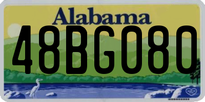 AL license plate 48BG080