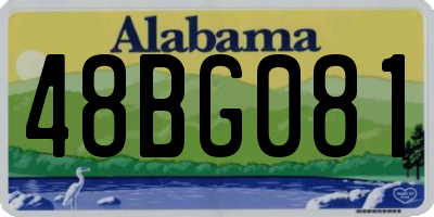 AL license plate 48BG081