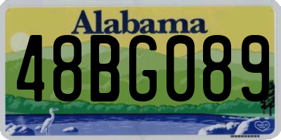 AL license plate 48BG089