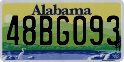 AL license plate 48BG093