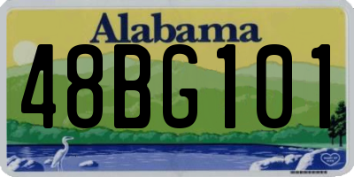 AL license plate 48BG101