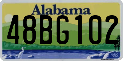 AL license plate 48BG102