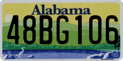 AL license plate 48BG106