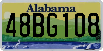 AL license plate 48BG108