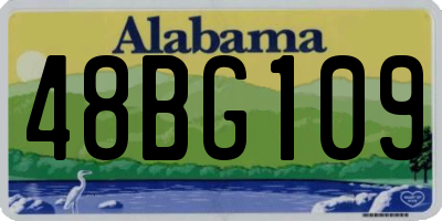 AL license plate 48BG109