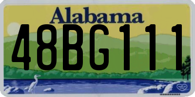 AL license plate 48BG111