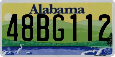 AL license plate 48BG112