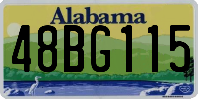 AL license plate 48BG115