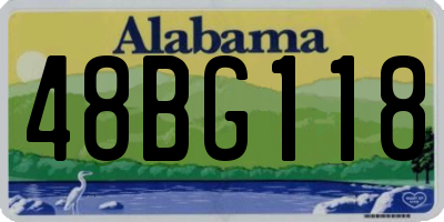AL license plate 48BG118