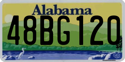 AL license plate 48BG120