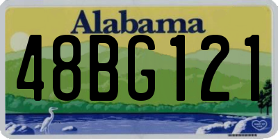AL license plate 48BG121