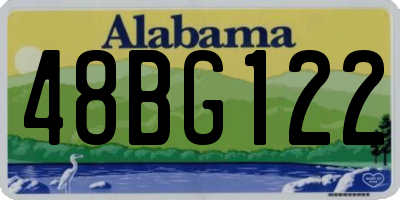 AL license plate 48BG122