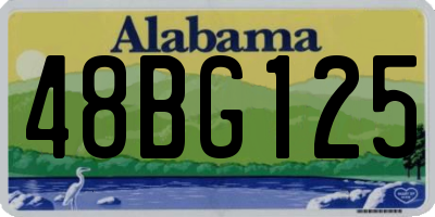 AL license plate 48BG125