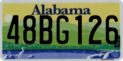 AL license plate 48BG126