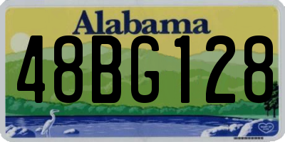AL license plate 48BG128