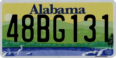 AL license plate 48BG131