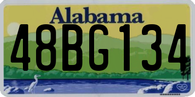 AL license plate 48BG134