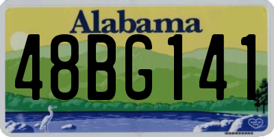 AL license plate 48BG141