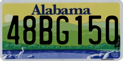AL license plate 48BG150