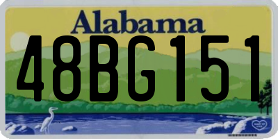 AL license plate 48BG151