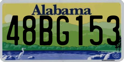 AL license plate 48BG153